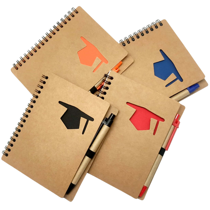 Graduation Design Notebook with Pen Notebooks One Dollar Only