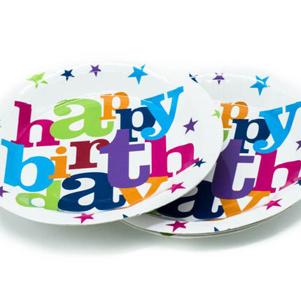 Birthday Party Paper Plates (6pc) Party Supplies One Dollar Only