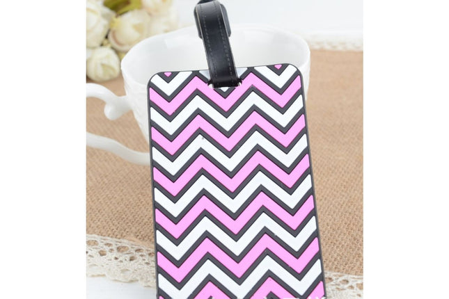Geometric Pattern Chevron Luggage Tag Key Chains One Dollar Only