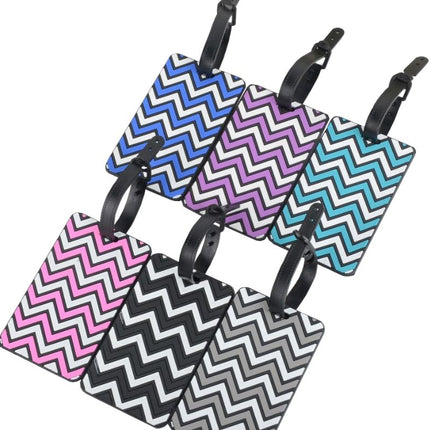 Geometric Pattern Chevron Luggage Tag Key Chains One Dollar Only