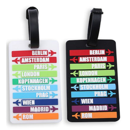 Travel Destination Places Theme Luggage Tag Key Chains One Dollar Only