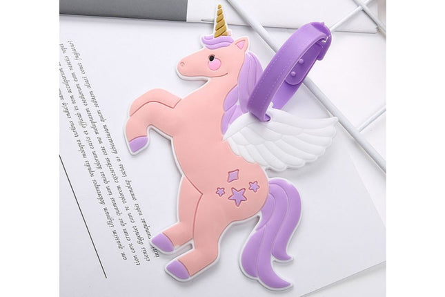 Whimsical Unicorn Theme Luggage Tag Key Chains One Dollar Only