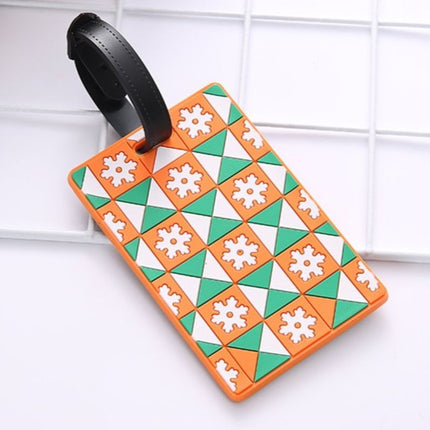 Geometric Abstract Design Pastel Colors Luggage Tag Key Chains One Dollar Only