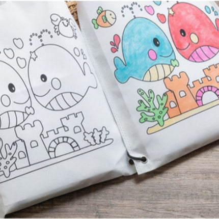 DIY Colouring Drawstring Bag Art Craft & D.I.Y One Dollar Only