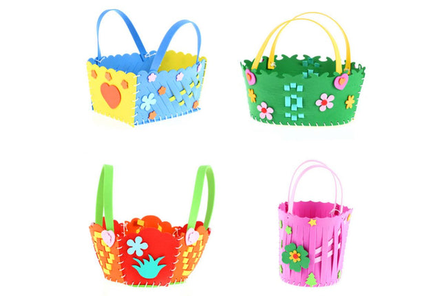 DIY EVA Foam Basket Art Craft & D.I.Y One Dollar Only