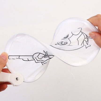DIY Colouring Foldable Fan Art Craft & D.I.Y One Dollar Only