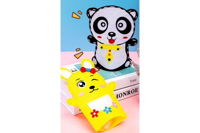 DIY Felt Hand Puppet Art Craft & D.I.Y One Dollar Only
