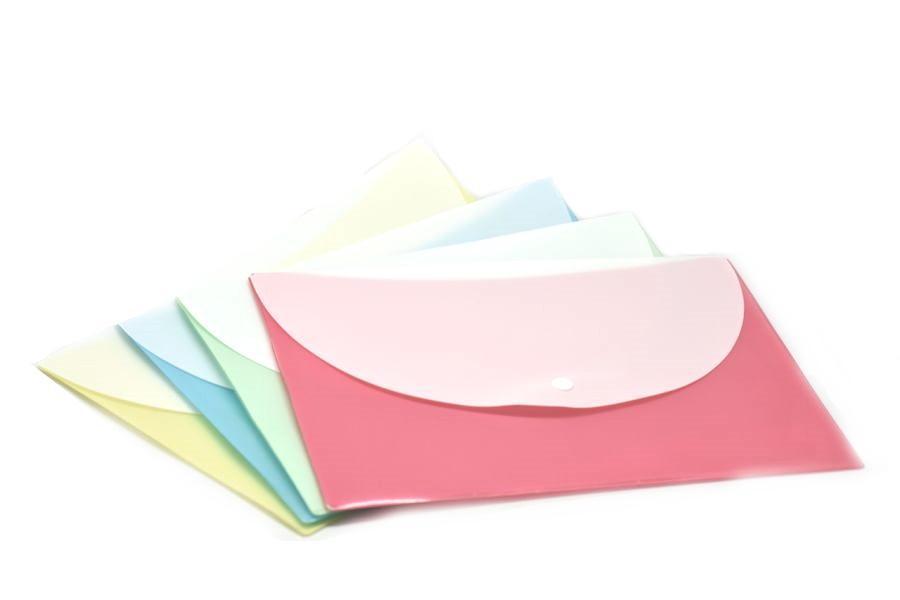 Pastel Button Folder (Pack of 12pcs Assorted) Files and Folders One Dollar Only