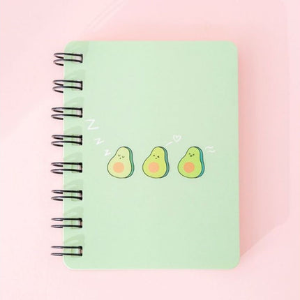 Whimsical Avocado Theme Spiral Notebook Notebooks One Dollar Only