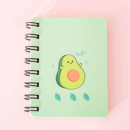 Whimsical Avocado Theme Spiral Notebook Notebooks One Dollar Only