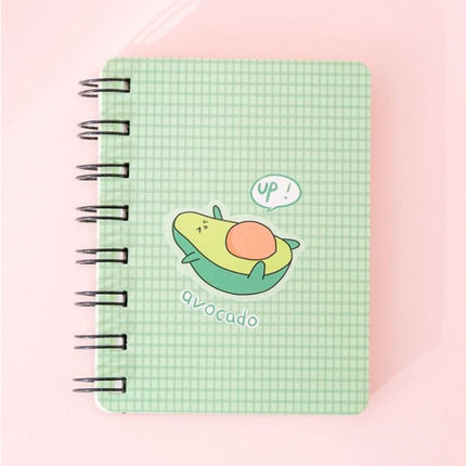 Whimsical Avocado Theme Spiral Notebook Notebooks One Dollar Only