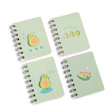Whimsical Avocado Theme Spiral Notebook Notebooks One Dollar Only