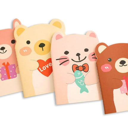 Cartoon Bear Design Notepad Notebooks One Dollar Only
