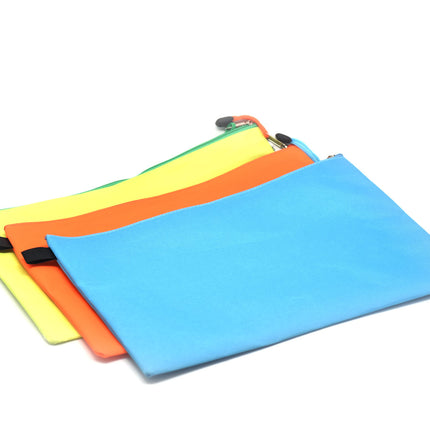 Fabric Neon Colour A4 Zipper Case Cases One Dollar Only