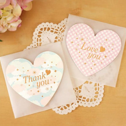 Heart Shaped Greeting Card Stationery Set One Dollar Only