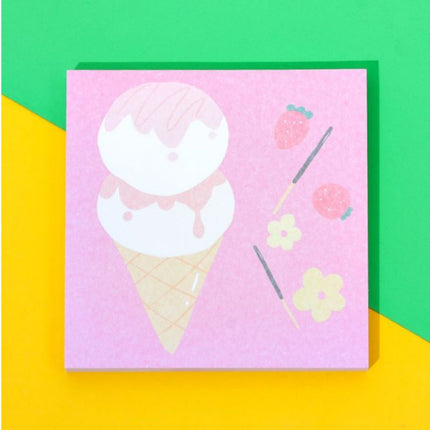 Ice Cream Theme Post It Notes Post-it One Dollar Only