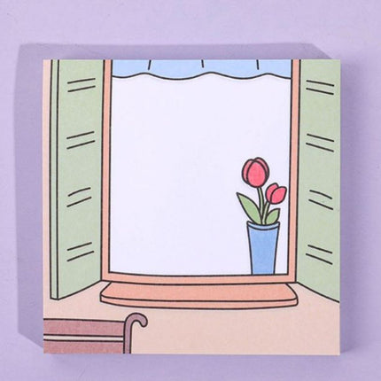 Tulip Flower Themed Post It Notes Post-it One Dollar Only