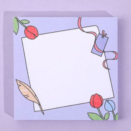 Tulip Flower Themed Post It Notes Post-it One Dollar Only