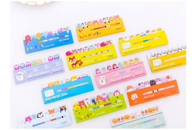 Animal Theme Stick Marker Pad Post-it One Dollar Only