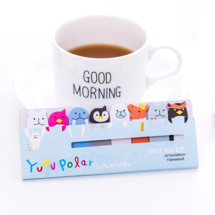 Animal Theme Stick Marker Pad Post-it One Dollar Only