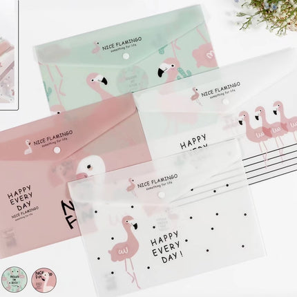 Flamingo Design PP Button File (Pack of 12pcs) Files and Folders One Dollar Only