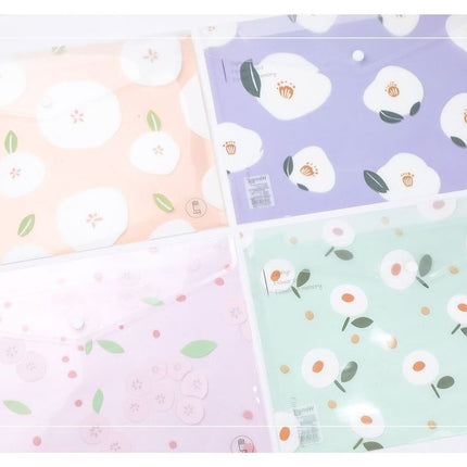 Floral Design PP Button File (Pack of 12pcs) Files and Folders One Dollar Only