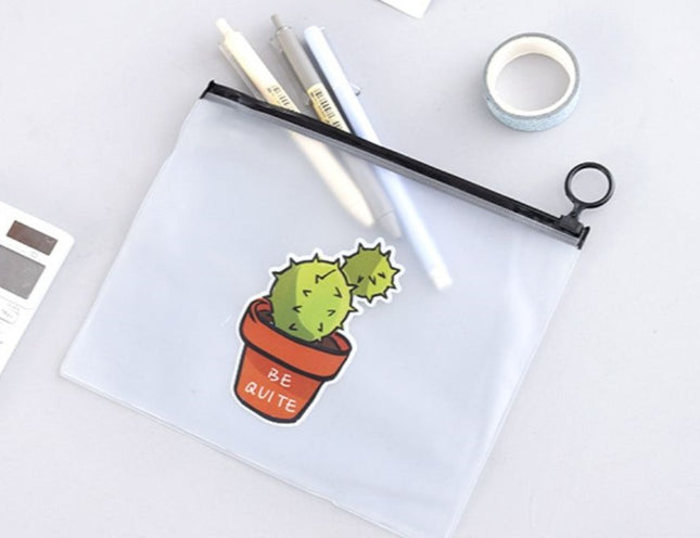 Cactus Plant Design Zip Case Cases One Dollar Only
