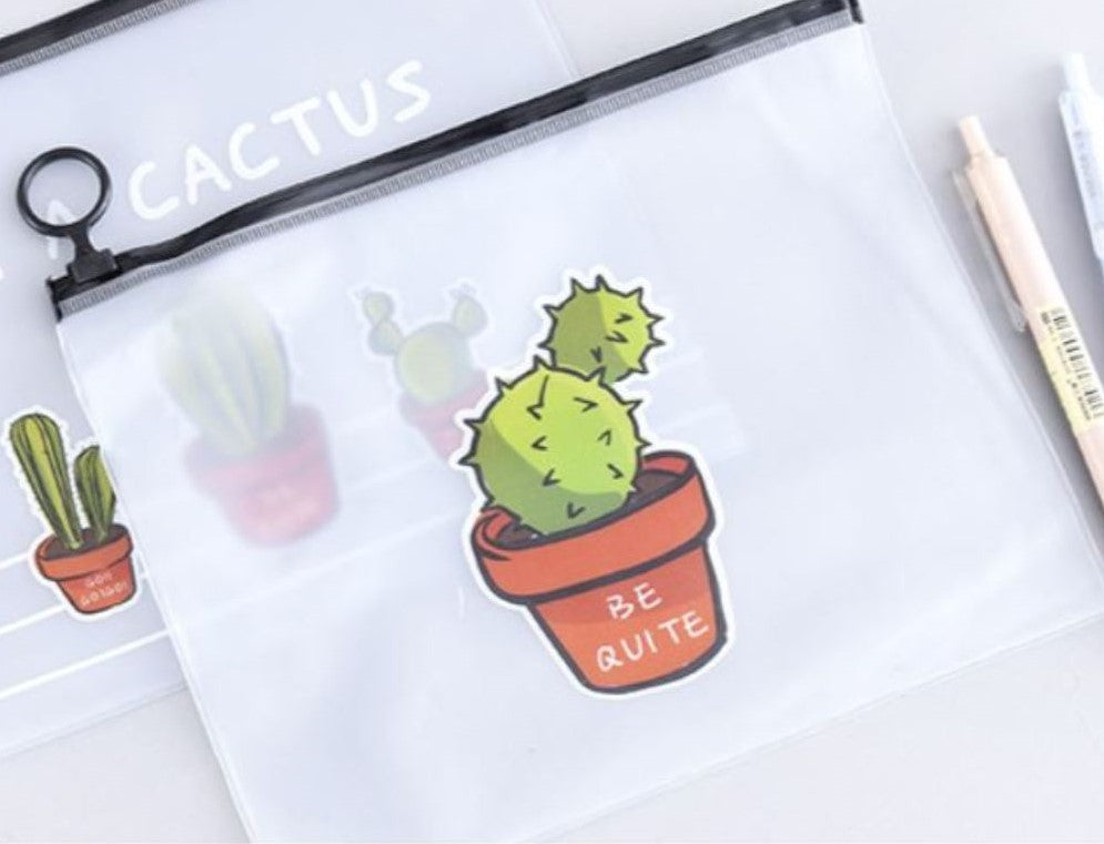 Cactus Plant Design Zip Case Cases One Dollar Only