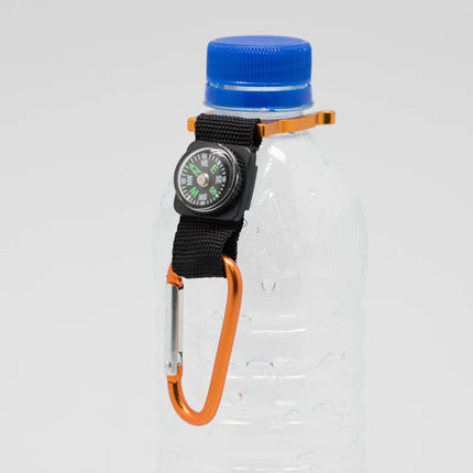 Bottle Holder w/ Carabiner & Compass Sports & Outdoor One Dollar Only