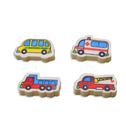 Transport Themed 4 Piece Eraser Set Erasers One Dollar Only