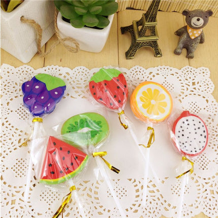 Fruit Lollipop Design Erasers Erasers One Dollar Only