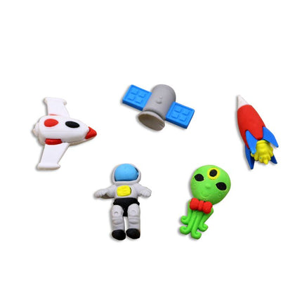 Astronaut Space Themed 4 Piece Eraser Set Erasers One Dollar Only