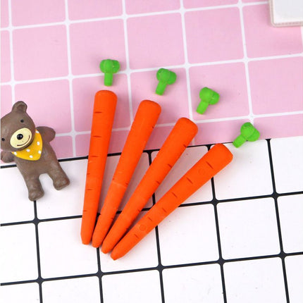 Cute Long Carrot Eraser Erasers One Dollar Only
