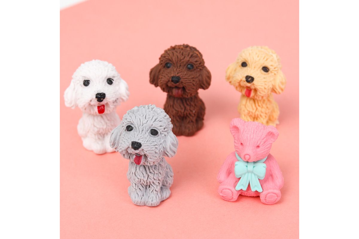 Cute Pet Dog Eraser Erasers One Dollar Only
