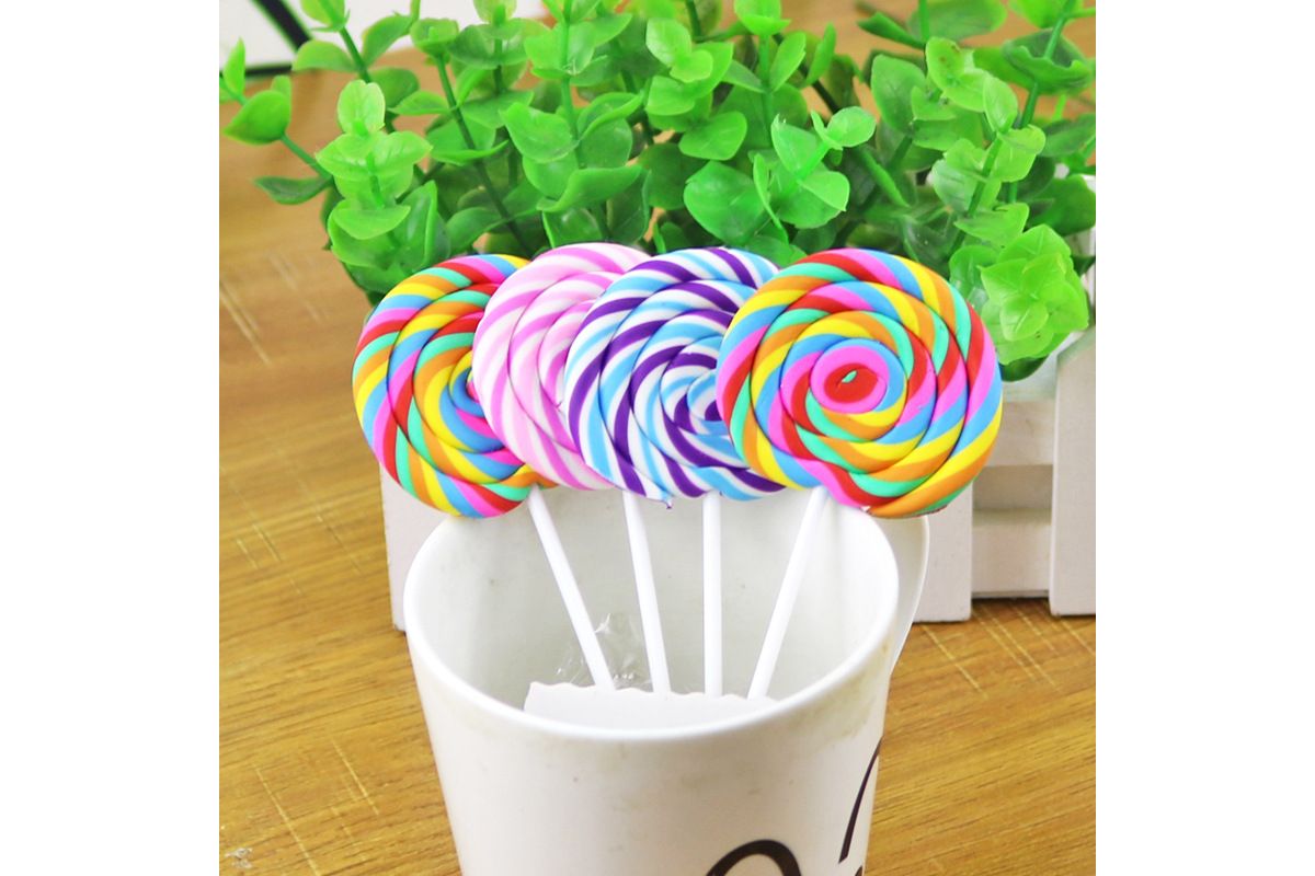 Swirl Lollipop Candy Eraser Erasers One Dollar Only