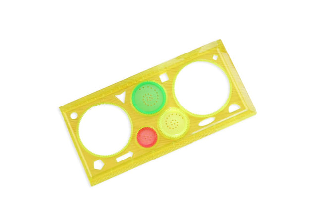 Puzzle Design Drawing Template Ruler Everyday Stationery One Dollar Only