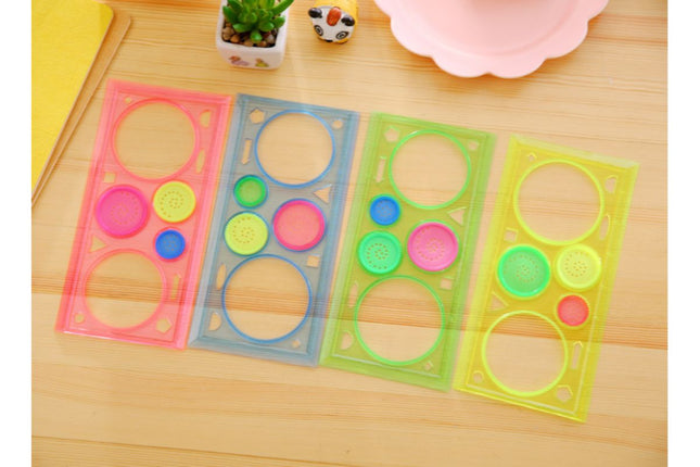 Puzzle Design Drawing Template Ruler Everyday Stationery One Dollar Only
