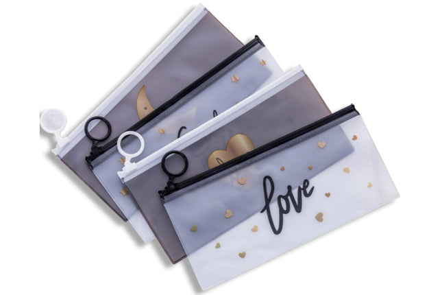 Black Zip Transparent Case Cases One Dollar Only