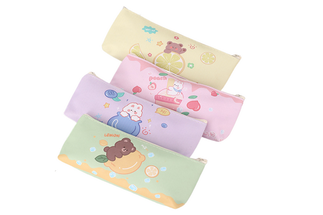 Pastel Premium PU Pencil Case Cases One Dollar Only