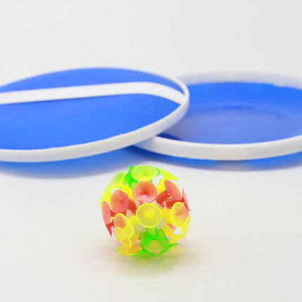 2pc Catching Disc and Suction Ball Game Set (Assorted) Games and Toys One Dollar Only