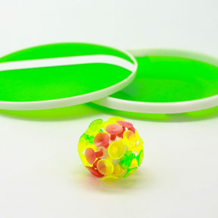 2pc Catching Disc and Suction Ball Game Set (Assorted) Games and Toys One Dollar Only