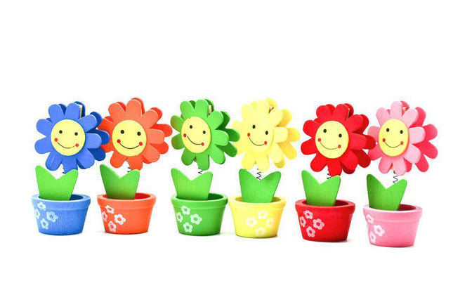 Wooden Flowerpot Card Holder Gift Ideas and Novelties One Dollar Only