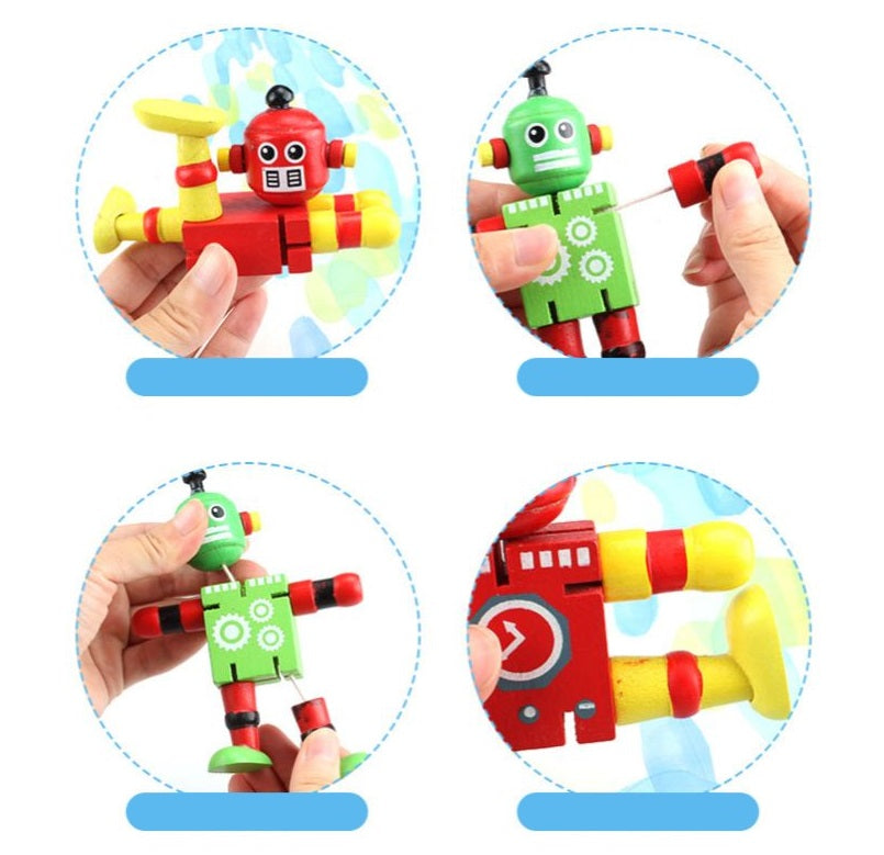 Wooden Toy Robot Games and Toys One Dollar Only