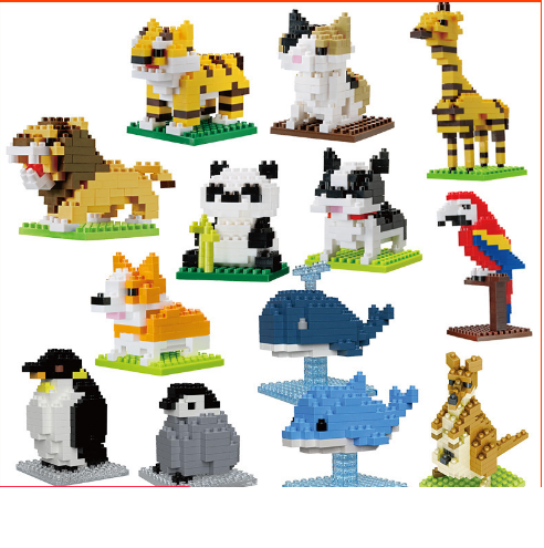 Animal Nano Building Blocks Toy Games and Toys One Dollar Only