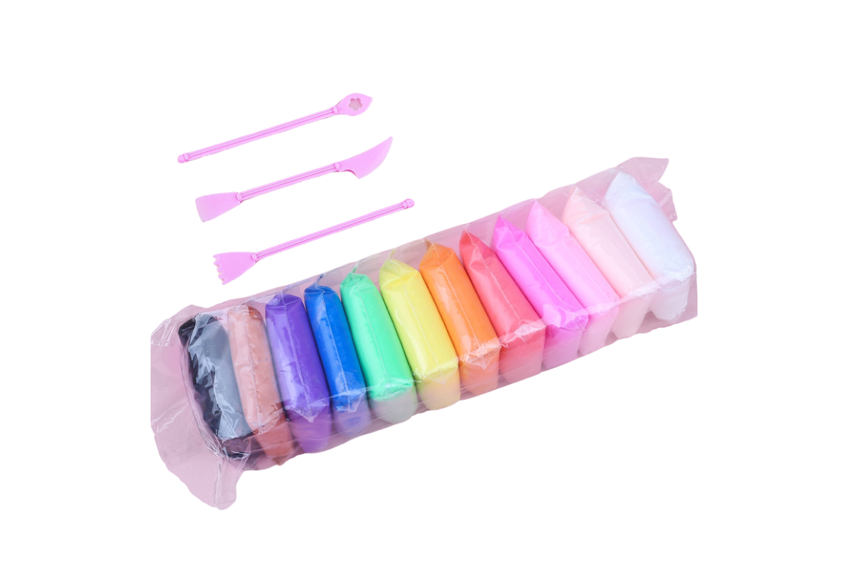 12 Colour Play Dough Set Art Craft & D.I.Y One Dollar Only