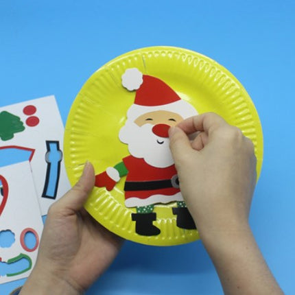 DIY Christmas Paper Plates Party Supplies One Dollar Only