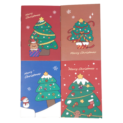Christmas Tree Design Notebook Seasonal One Dollar Only