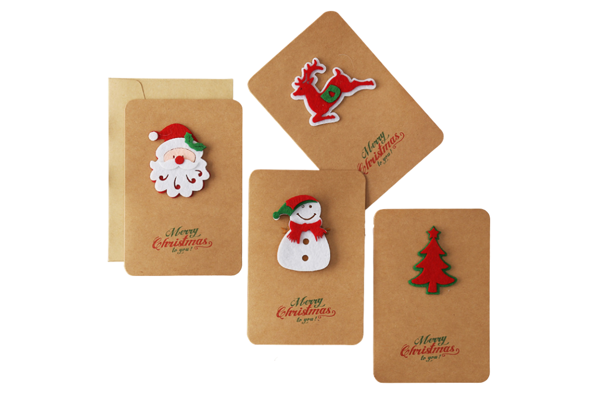 Christmas Gift Card with Envelope Seasonal One Dollar Only