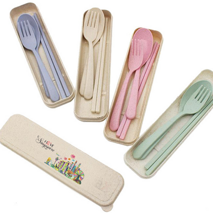 National Day Design Wheat Fibre Cutlery Set Sports & Outdoor One Dollar Only