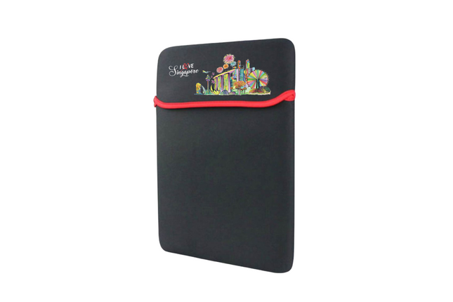 14 Inches 2 Tone Red Black Reversible Neoprene Laptop Sleeve Bags One Dollar Only